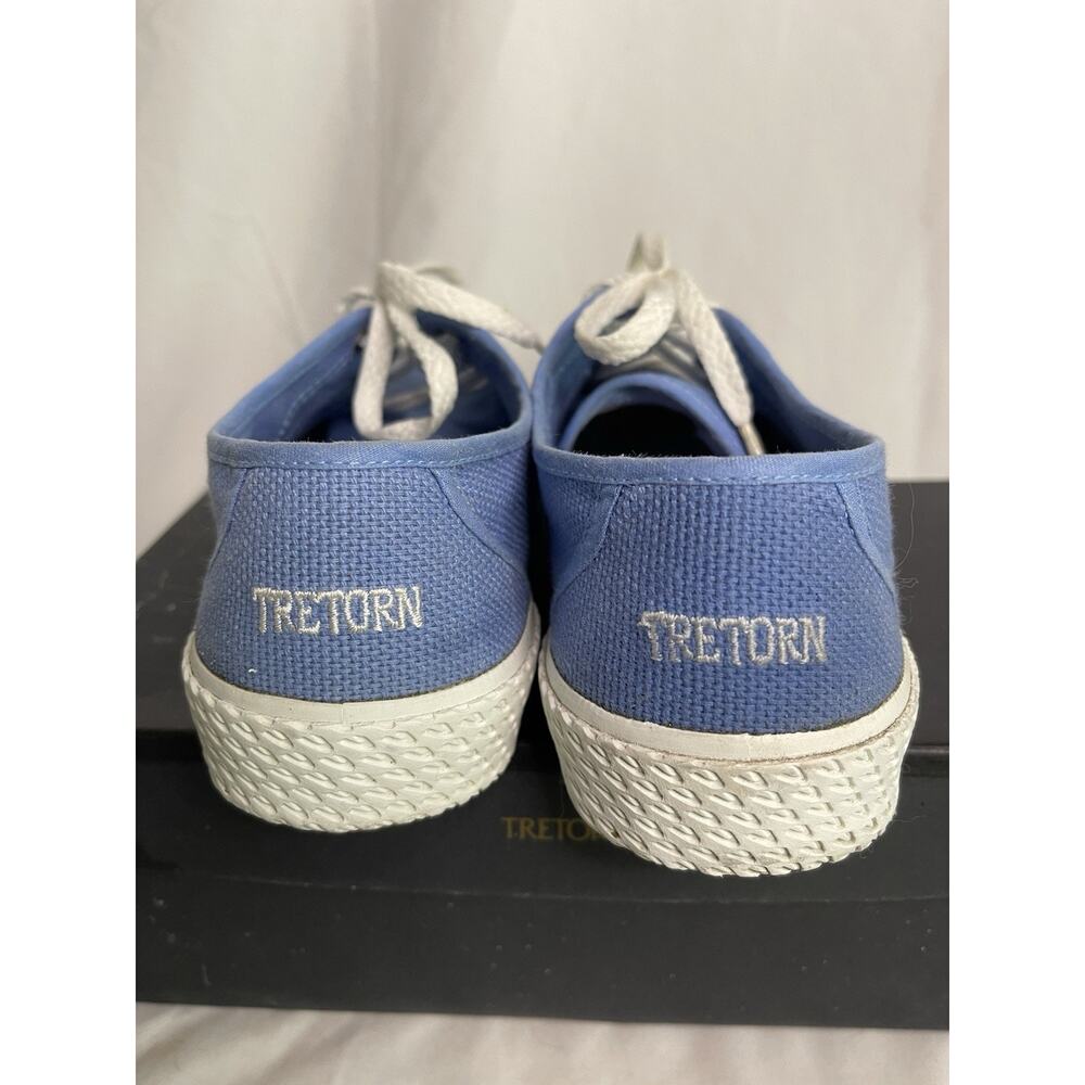 TRETORN Canvas Sneakers Women's 8.5 Shoes Blue Marina Lace-Up Athleisure Casual - Picture 5 of 11
